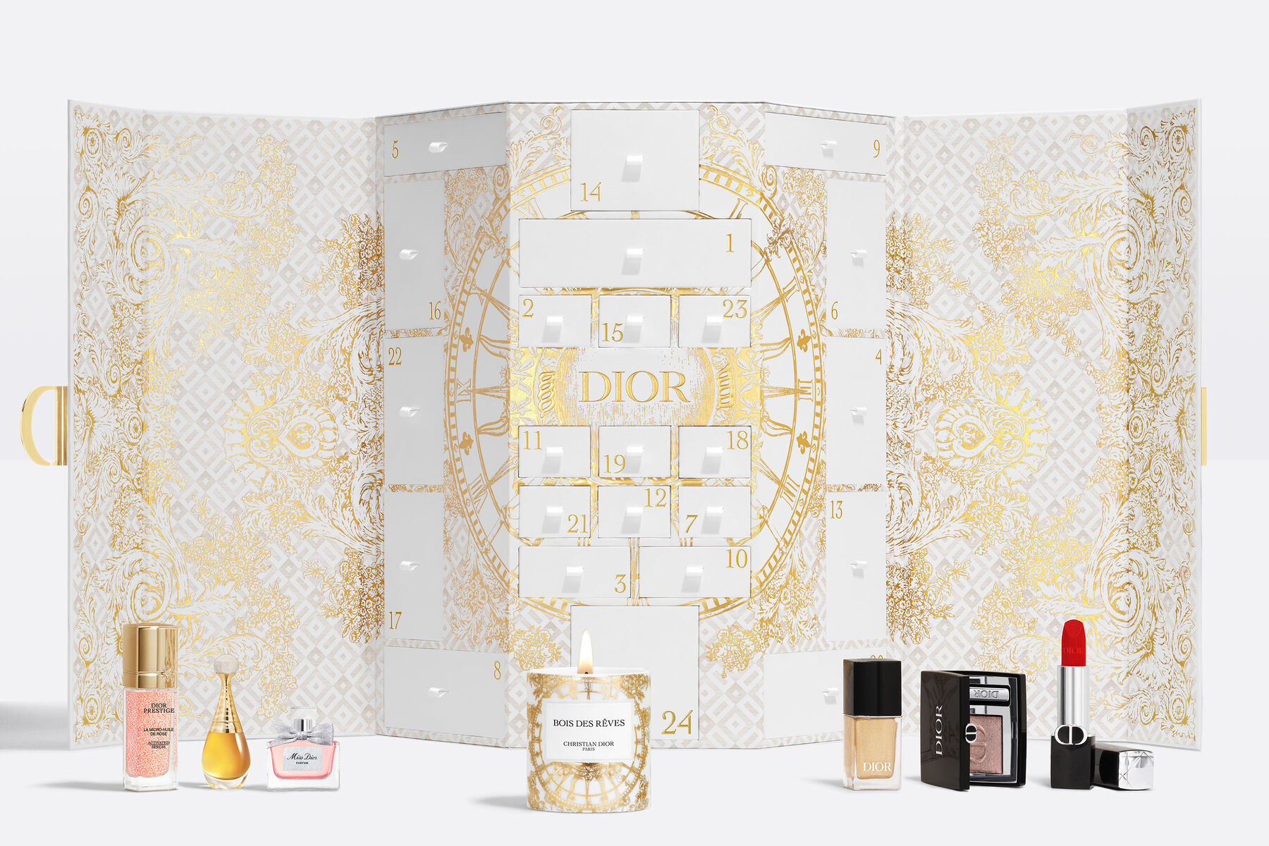 Očarujúci Dior Le 30 Montaigne 2024: Adventný kalendár plný luxusu a parížskej elegancie.